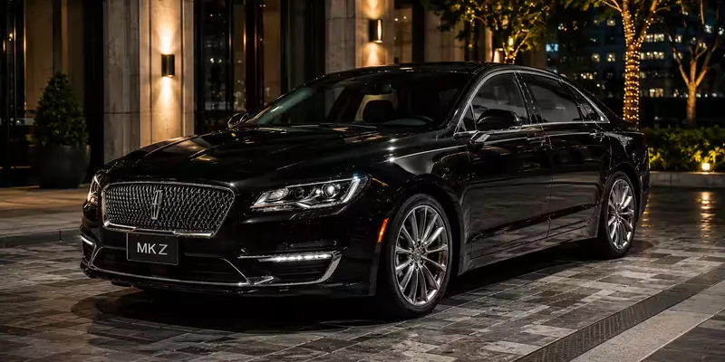 Black Lincoln MKZ sedan